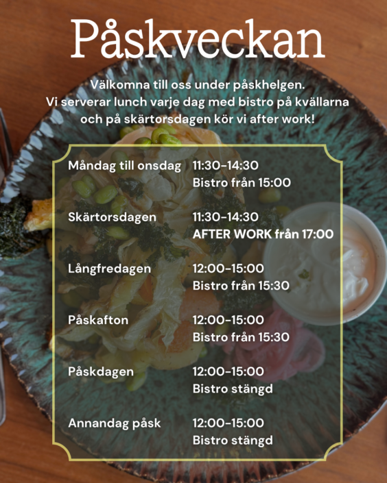 Öppettider påskveckan Öppettider påskveckan hotell sillen